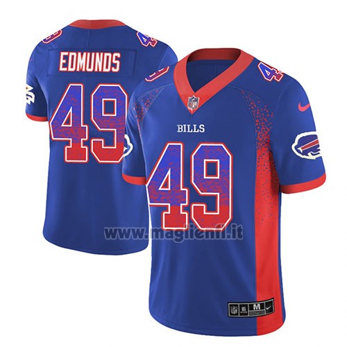Maglia NFL Limited Buffalo Bills Tremaine Edmunds Blu 2018 Rush Drift Fashion
